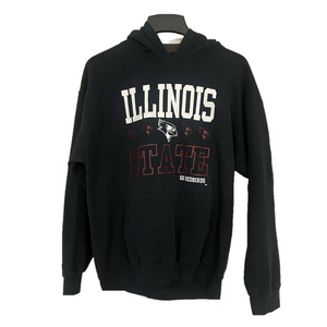 gildan hevay blend Illinois State redbirds Black Hoodie sweater